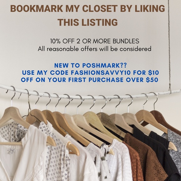 LIKE THIS LISTING TO BOOKMARK MY CLOSET!! Awesome brands Affordable prices!! - Picture 1 of 3